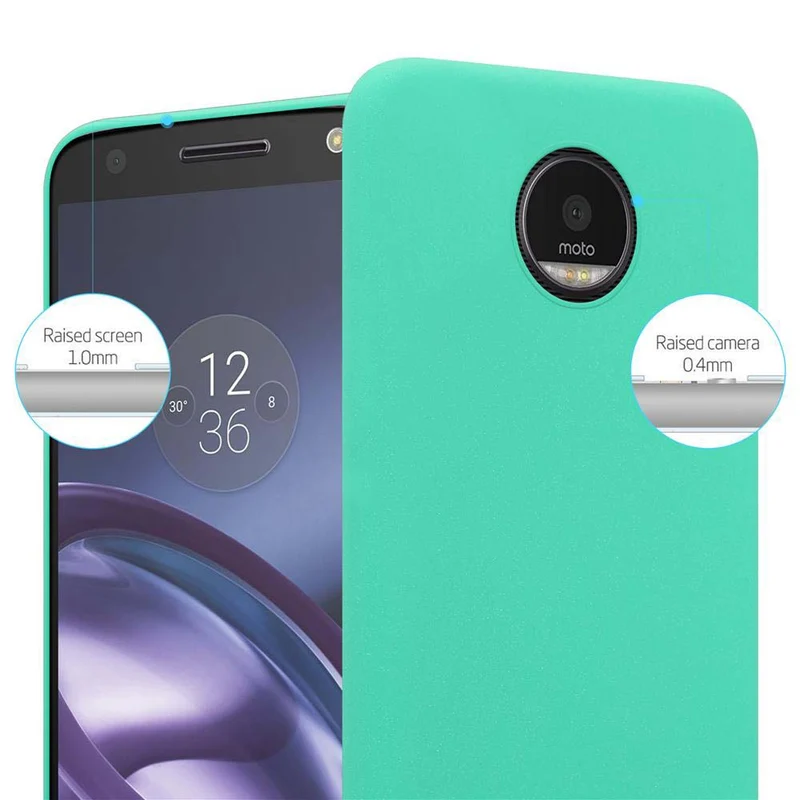 Cadorabo Hülle kompatibel mit Motorola MOTO Z Hard Case Schutzhülle in Frosted Optik gegen Kratzer und Stöße