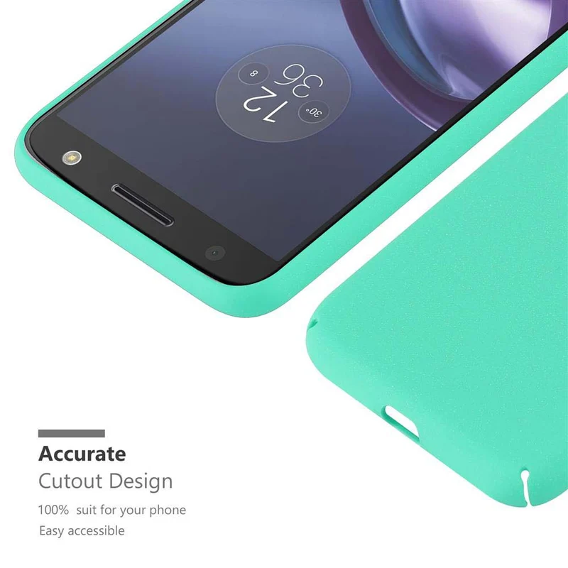 Cadorabo Hülle kompatibel mit Motorola MOTO Z Hard Case Schutzhülle in Frosted Optik gegen Kratzer und Stöße