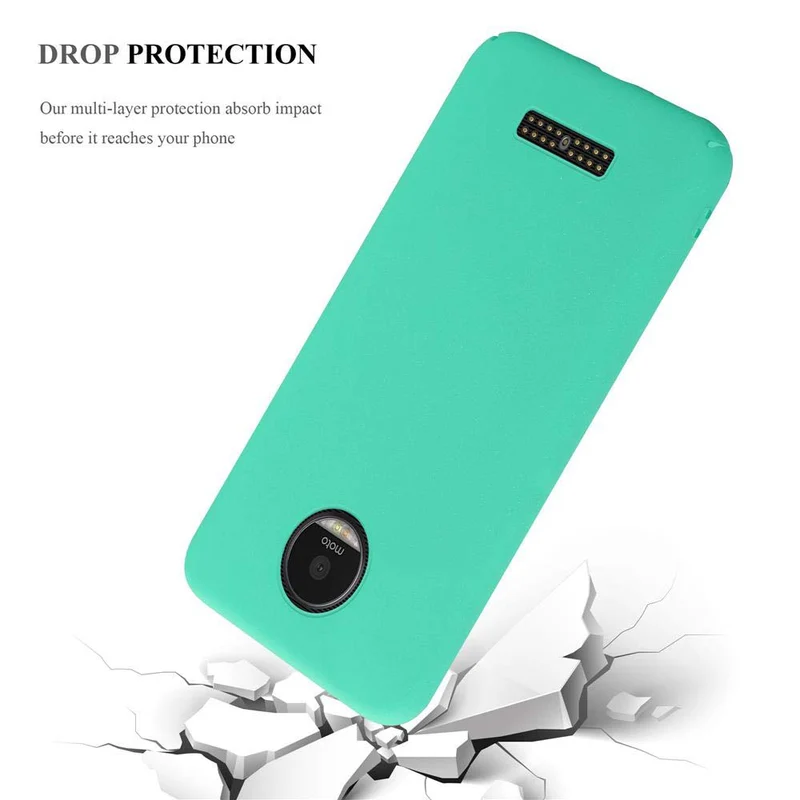 Cadorabo Hülle kompatibel mit Motorola MOTO Z Hard Case Schutzhülle in Frosted Optik gegen Kratzer und Stöße