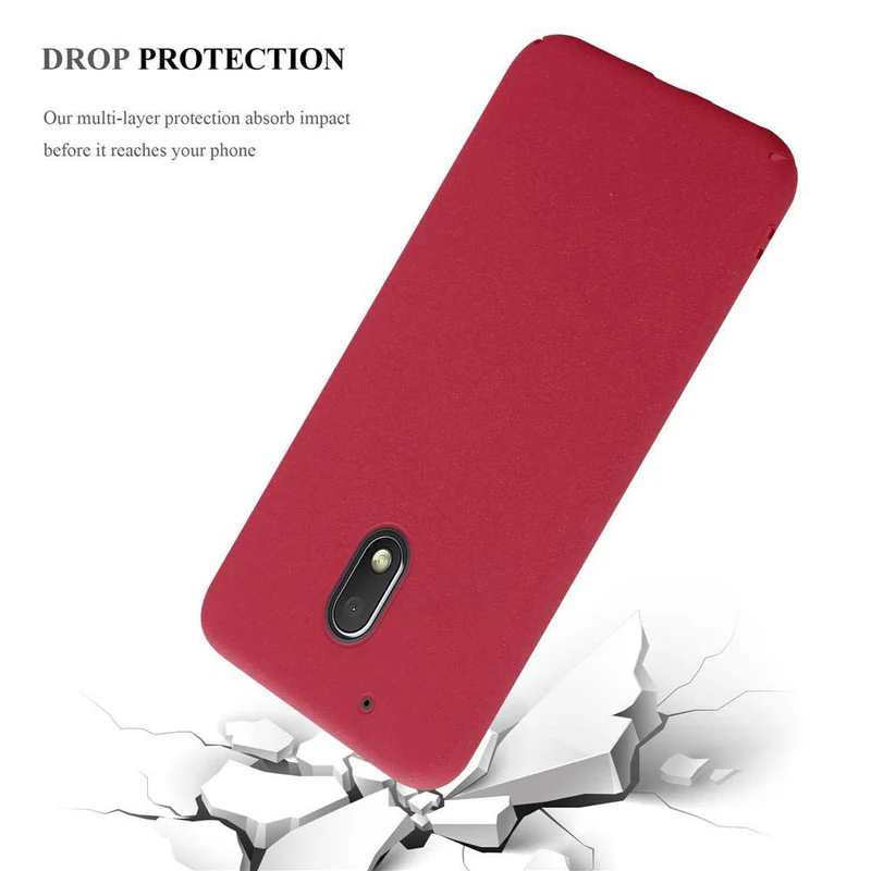 Cadorabo Hülle kompatibel mit Motorola MOTO Z PLAY Hard Case Schutzhülle in Frosted Optik gegen Kratzer und Stöße