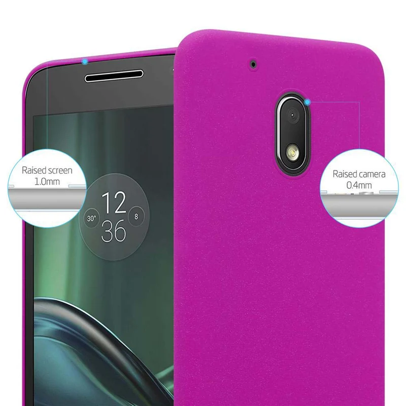Cadorabo Hülle kompatibel mit Motorola MOTO Z PLAY Hard Case Schutzhülle in Frosted Optik gegen Kratzer und Stöße