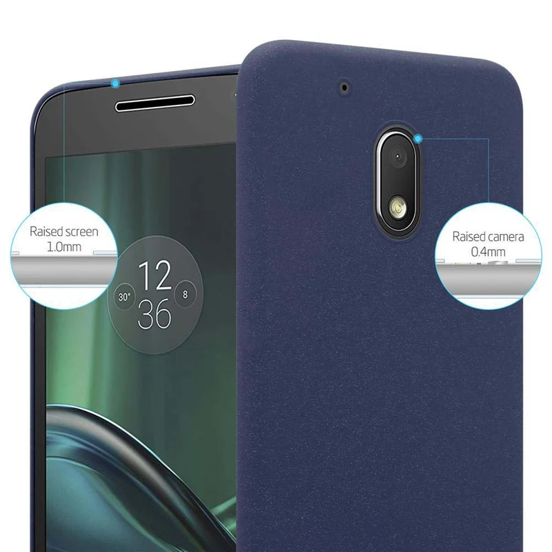 Cadorabo Hülle kompatibel mit Motorola MOTO Z PLAY Hard Case Schutzhülle in Frosted Optik gegen Kratzer und Stöße