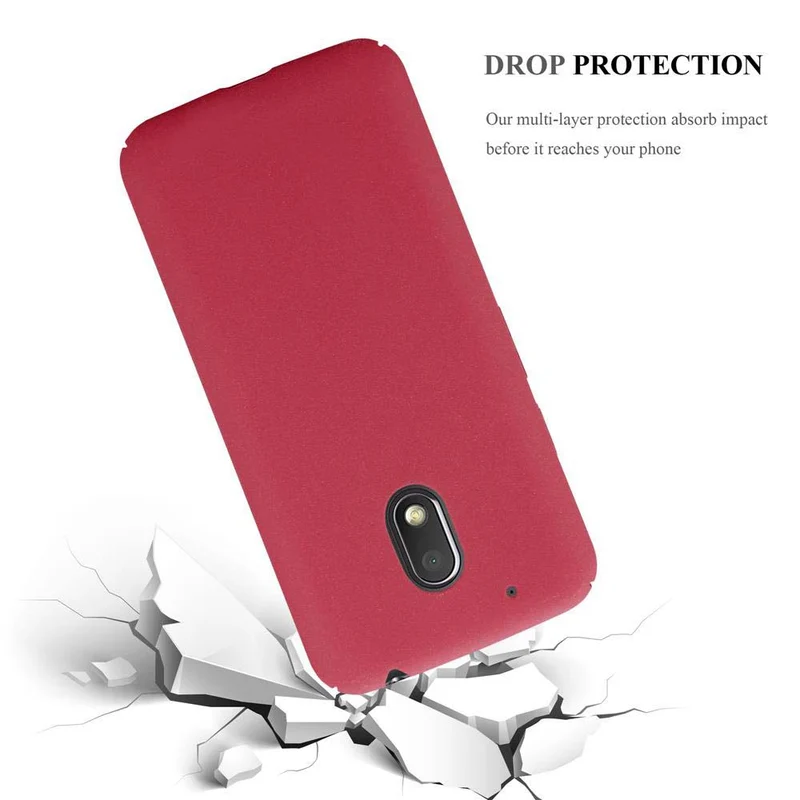 Cadorabo Hülle kompatibel mit Motorola MOTO G4 PLAY Hard Case Schutzhülle in Frosted Optik gegen Kratzer und Stöße