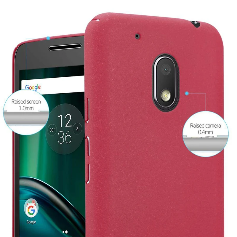 Cadorabo Hülle kompatibel mit Motorola MOTO G4 PLAY Hard Case Schutzhülle in Frosted Optik gegen Kratzer und Stöße