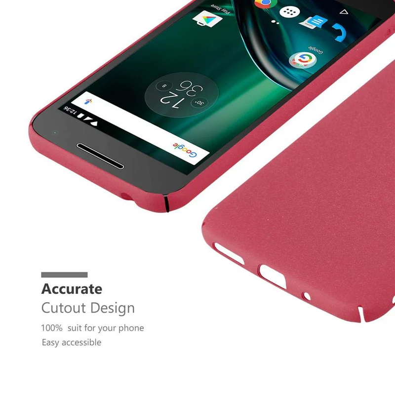 Cadorabo Hülle kompatibel mit Motorola MOTO G4 PLAY Hard Case Schutzhülle in Frosted Optik gegen Kratzer und Stöße