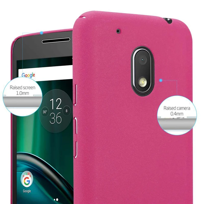 Cadorabo Hülle kompatibel mit Motorola MOTO G4 PLAY Hard Case Schutzhülle in Frosted Optik gegen Kratzer und Stöße
