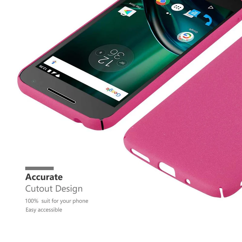 Cadorabo Hülle kompatibel mit Motorola MOTO G4 PLAY Hard Case Schutzhülle in Frosted Optik gegen Kratzer und Stöße