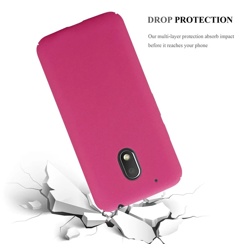 Cadorabo Hülle kompatibel mit Motorola MOTO G4 PLAY Hard Case Schutzhülle in Frosted Optik gegen Kratzer und Stöße