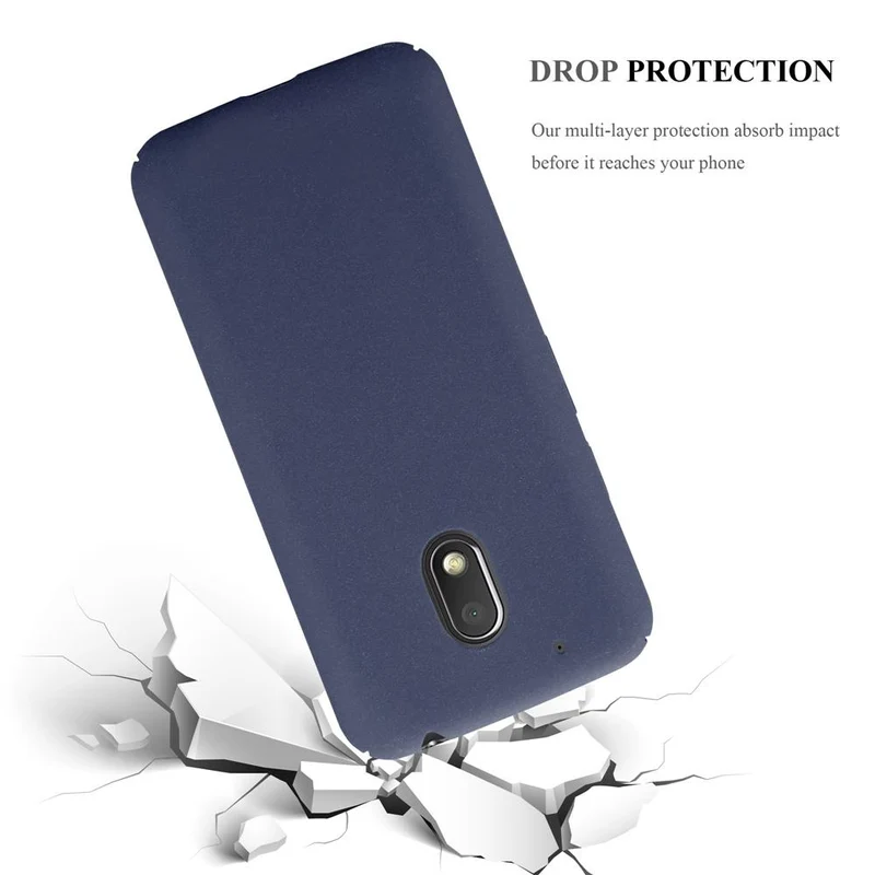 Cadorabo Hülle kompatibel mit Motorola MOTO G4 PLAY Hard Case Schutzhülle in Frosted Optik gegen Kratzer und Stöße