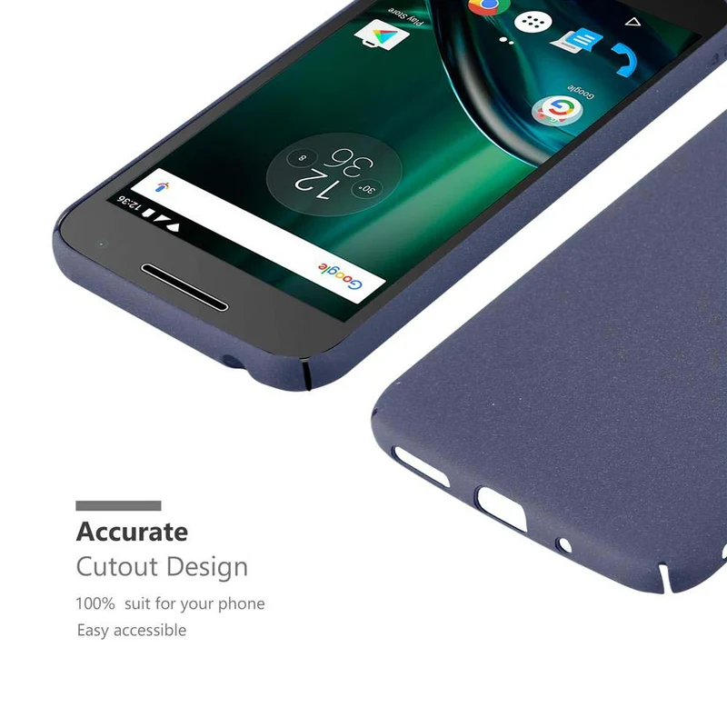 Cadorabo Hülle kompatibel mit Motorola MOTO G4 PLAY Hard Case Schutzhülle in Frosted Optik gegen Kratzer und Stöße