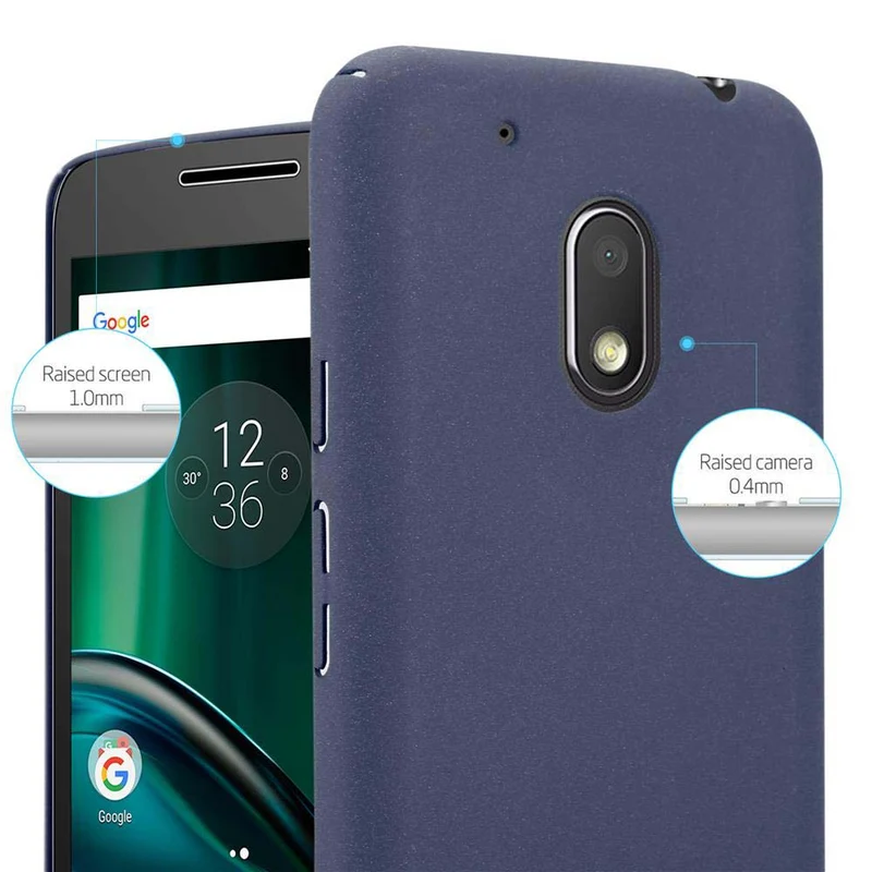 Cadorabo Hülle kompatibel mit Motorola MOTO G4 PLAY Hard Case Schutzhülle in Frosted Optik gegen Kratzer und Stöße