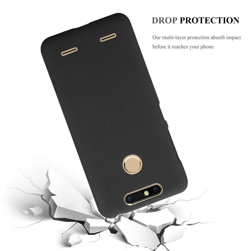 Cadorabo Hülle kompatibel mit ZTE Blade V8 MINI Hard Case Schutzhülle in Frosted Optik gegen Kratzer und Stöße