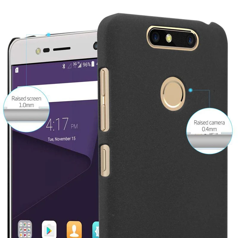 Cadorabo Hülle kompatibel mit ZTE Blade V8 MINI Hard Case Schutzhülle in Frosted Optik gegen Kratzer und Stöße