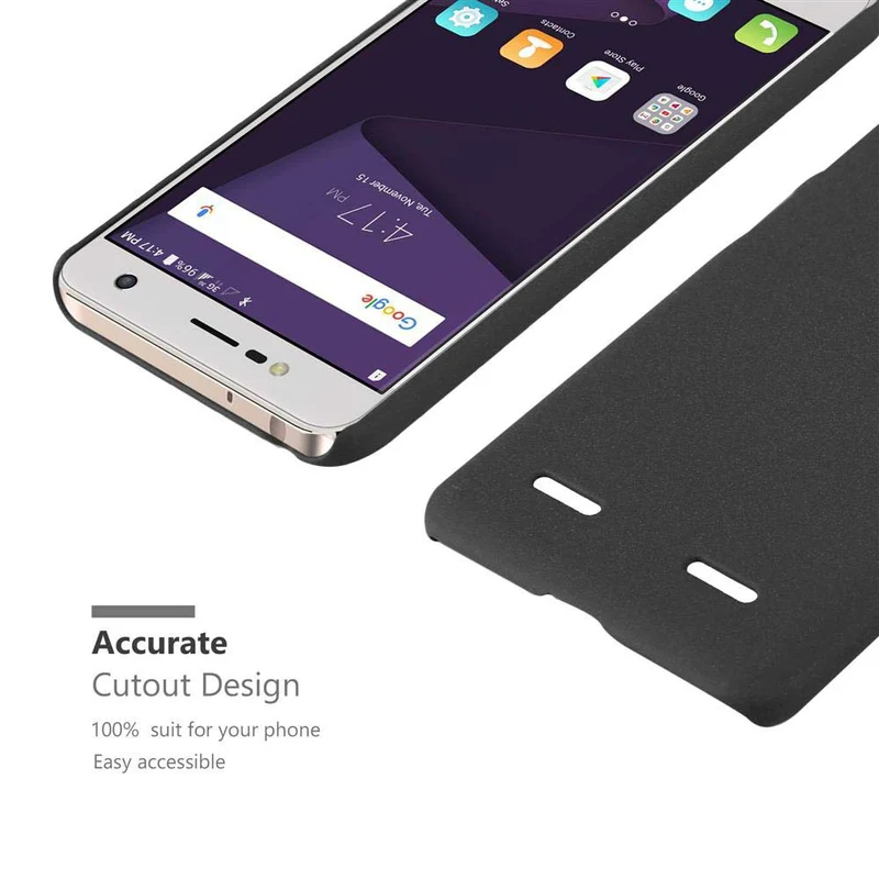 Cadorabo Hülle kompatibel mit ZTE Blade V8 MINI Hard Case Schutzhülle in Frosted Optik gegen Kratzer und Stöße