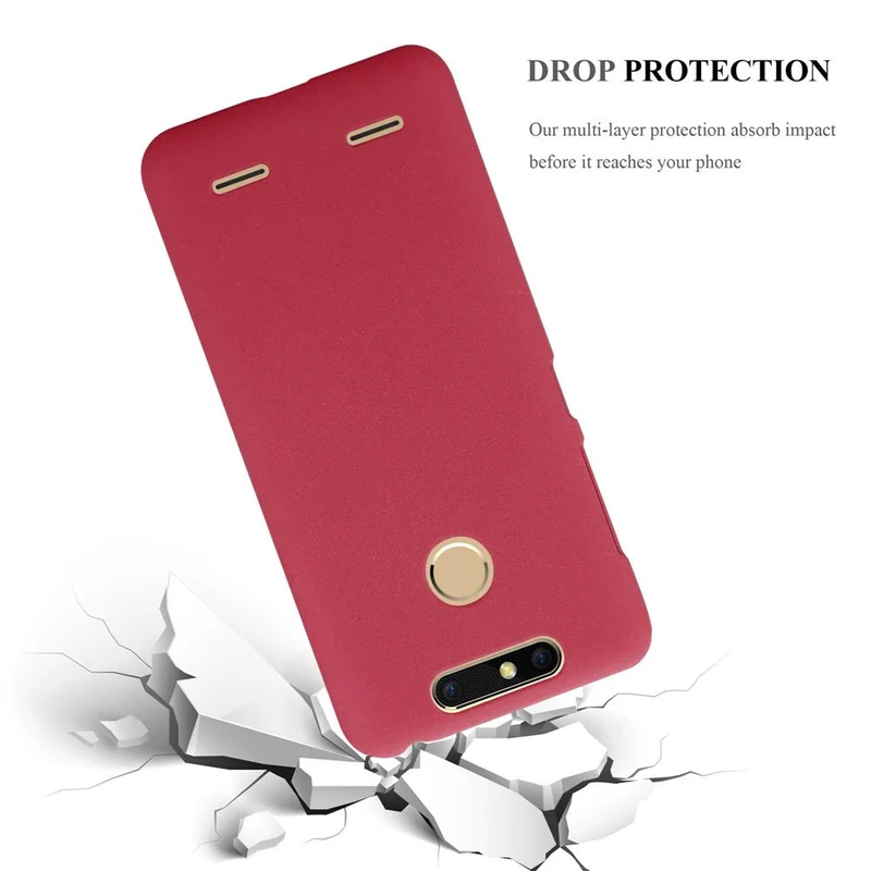 Cadorabo Hülle kompatibel mit ZTE Blade V8 MINI Hard Case Schutzhülle in Frosted Optik gegen Kratzer und Stöße