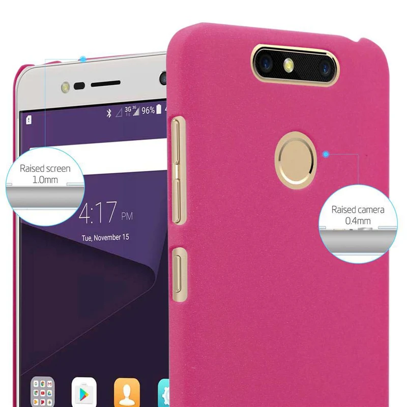 Cadorabo Hülle kompatibel mit ZTE Blade V8 MINI Hard Case Schutzhülle in Frosted Optik gegen Kratzer und Stöße