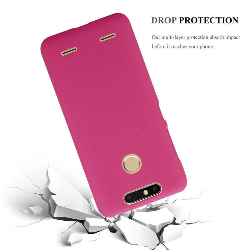Cadorabo Hülle kompatibel mit ZTE Blade V8 MINI Hard Case Schutzhülle in Frosted Optik gegen Kratzer und Stöße