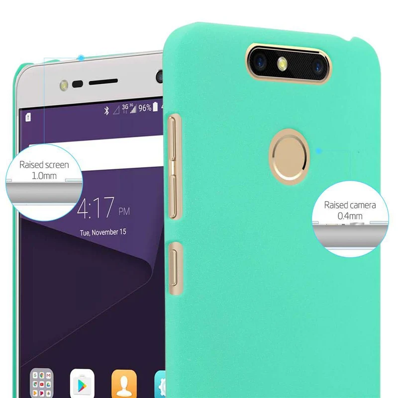 Cadorabo Hülle kompatibel mit ZTE Blade V8 MINI Hard Case Schutzhülle in Frosted Optik gegen Kratzer und Stöße