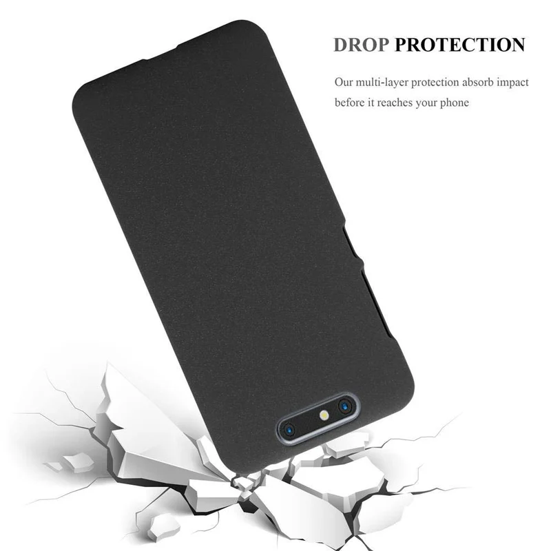 Cadorabo Hülle kompatibel mit ZTE Blade V8 Hard Case Schutzhülle in Frosted Optik gegen Kratzer und Stöße