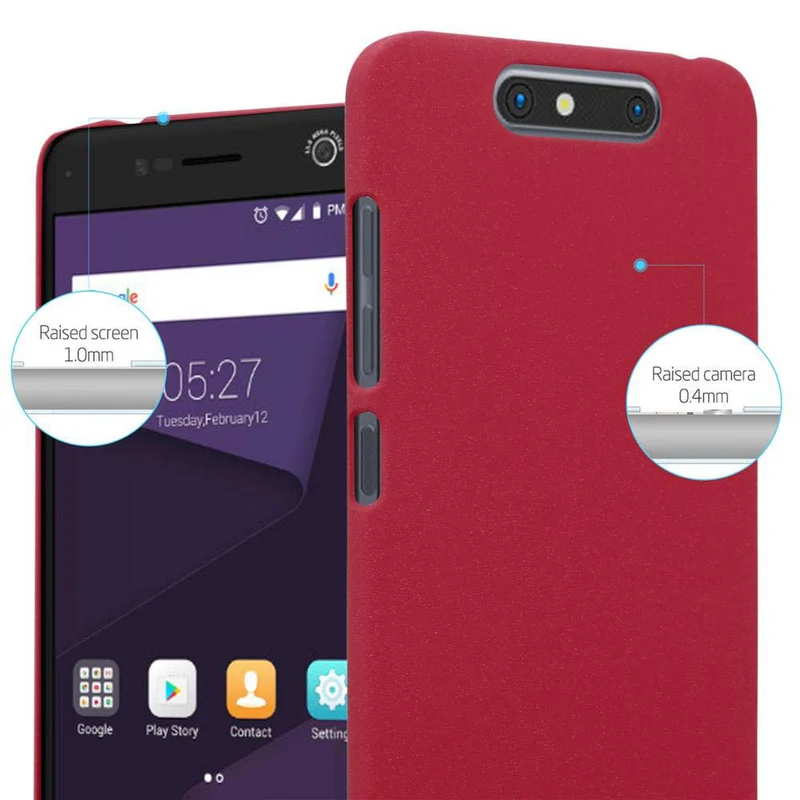 Cadorabo Hülle kompatibel mit ZTE Blade V8 Hard Case Schutzhülle in Frosted Optik gegen Kratzer und Stöße