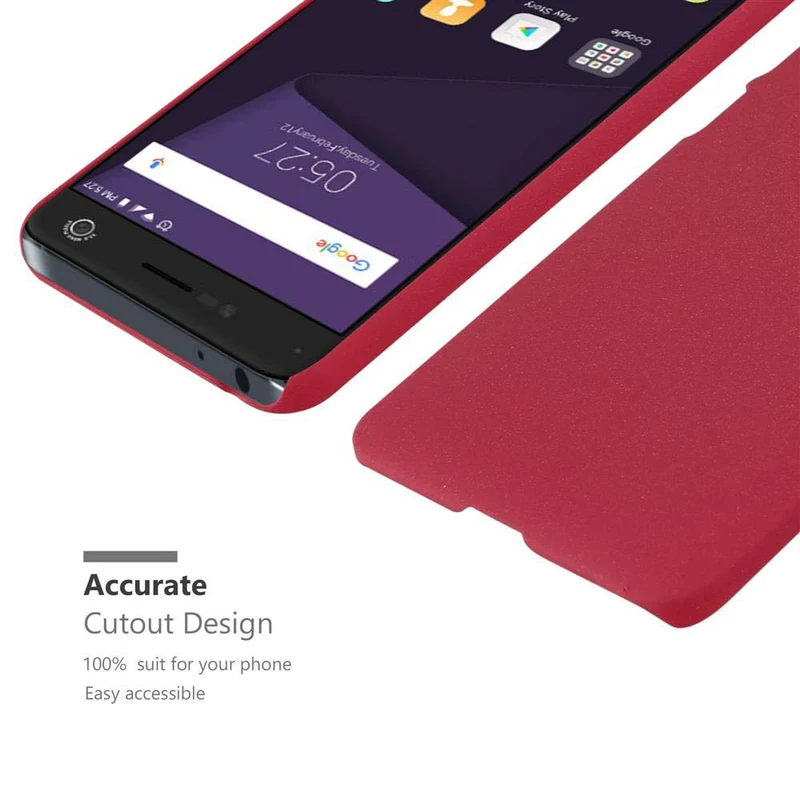 Cadorabo Hülle kompatibel mit ZTE Blade V8 Hard Case Schutzhülle in Frosted Optik gegen Kratzer und Stöße