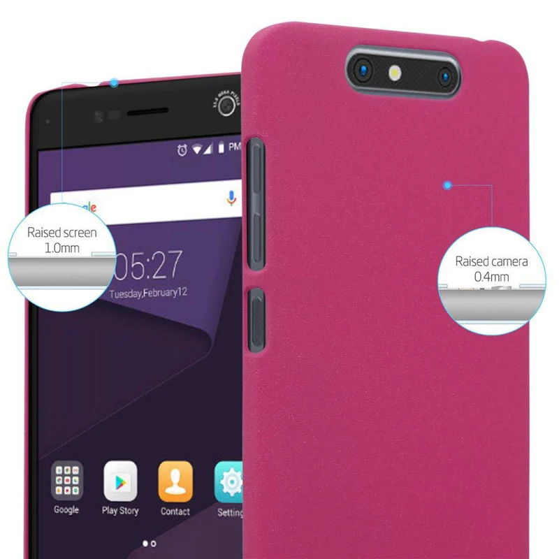 Cadorabo Hülle kompatibel mit ZTE Blade V8 Hard Case Schutzhülle in Frosted Optik gegen Kratzer und Stöße