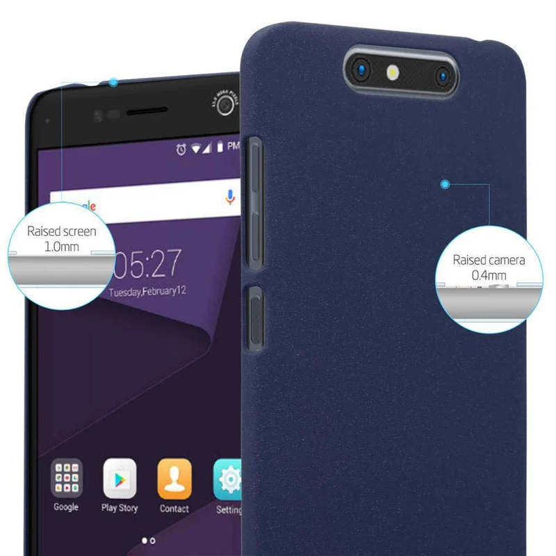 Cadorabo Hülle kompatibel mit ZTE Blade V8 Hard Case Schutzhülle in Frosted Optik gegen Kratzer und Stöße