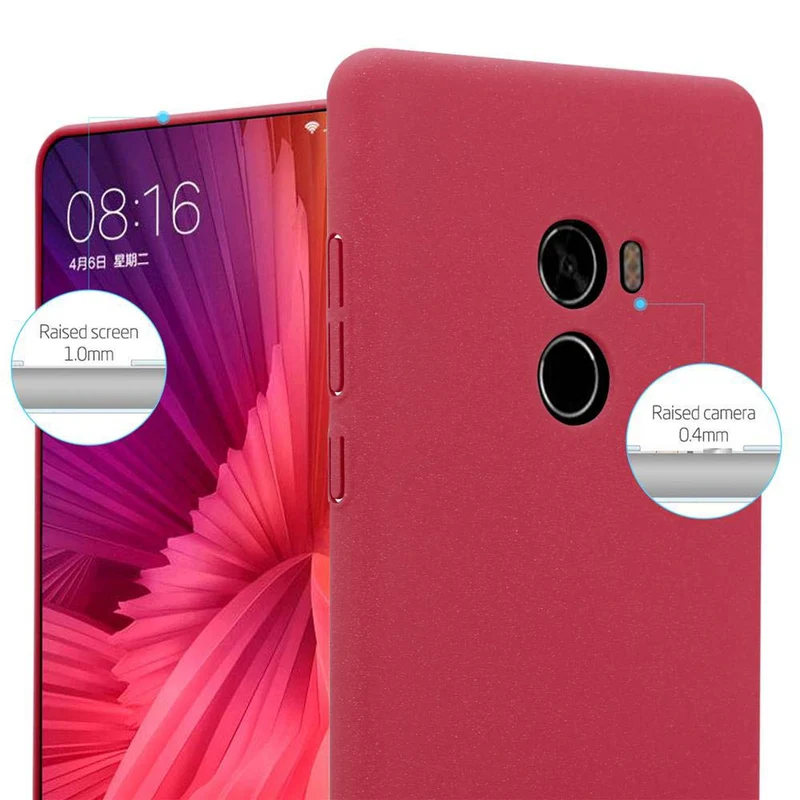 Cadorabo Hülle kompatibel mit Xiaomi Mi MIX 2 Hard Case Schutzhülle in Frosted Optik gegen Kratzer und Stöße