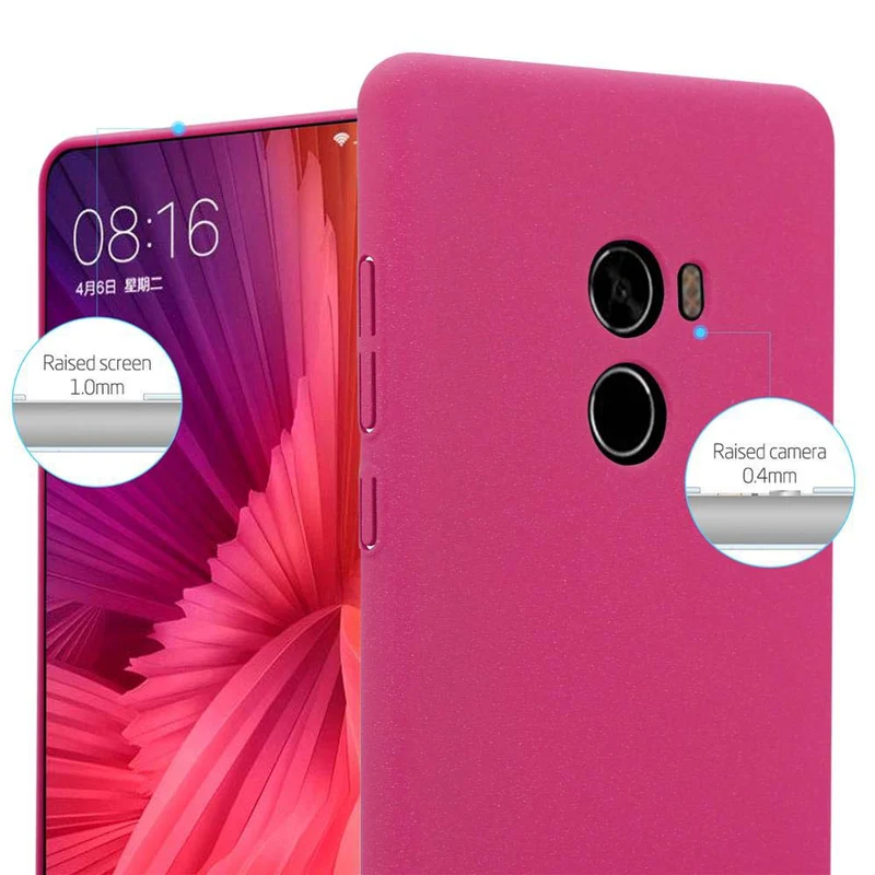 Cadorabo Hülle kompatibel mit Xiaomi Mi MIX 2 Hard Case Schutzhülle in Frosted Optik gegen Kratzer und Stöße