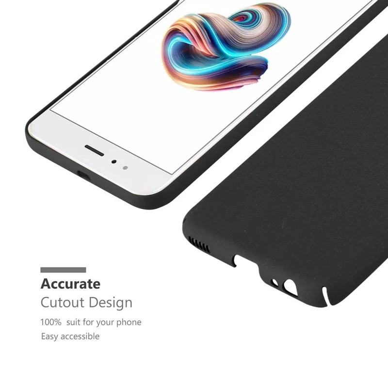 Cadorabo Hülle kompatibel mit Xiaomi Mi A1 / Mi 5X Hard Case Schutzhülle in Frosted Optik gegen Kratzer und Stöße