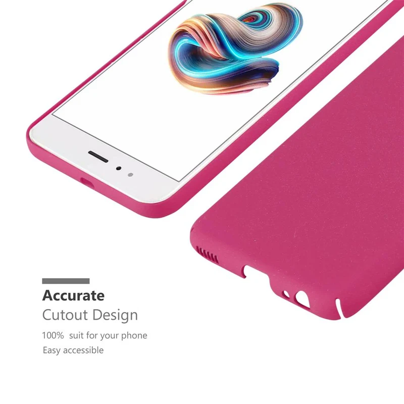 Cadorabo Hülle kompatibel mit Xiaomi Mi A1 / Mi 5X Hard Case Schutzhülle in Frosted Optik gegen Kratzer und Stöße