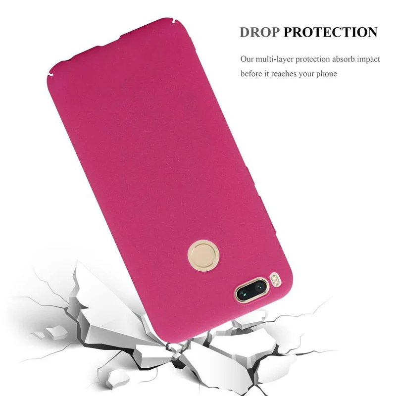 Cadorabo Hülle kompatibel mit Xiaomi Mi A1 / Mi 5X Hard Case Schutzhülle in Frosted Optik gegen Kratzer und Stöße