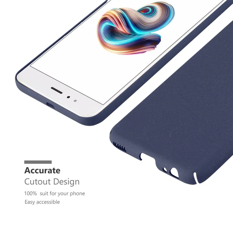 Cadorabo Hülle kompatibel mit Xiaomi Mi A1 / Mi 5X Hard Case Schutzhülle in Frosted Optik gegen Kratzer und Stöße