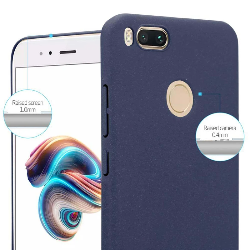 Cadorabo Hülle kompatibel mit Xiaomi Mi A1 / Mi 5X Hard Case Schutzhülle in Frosted Optik gegen Kratzer und Stöße