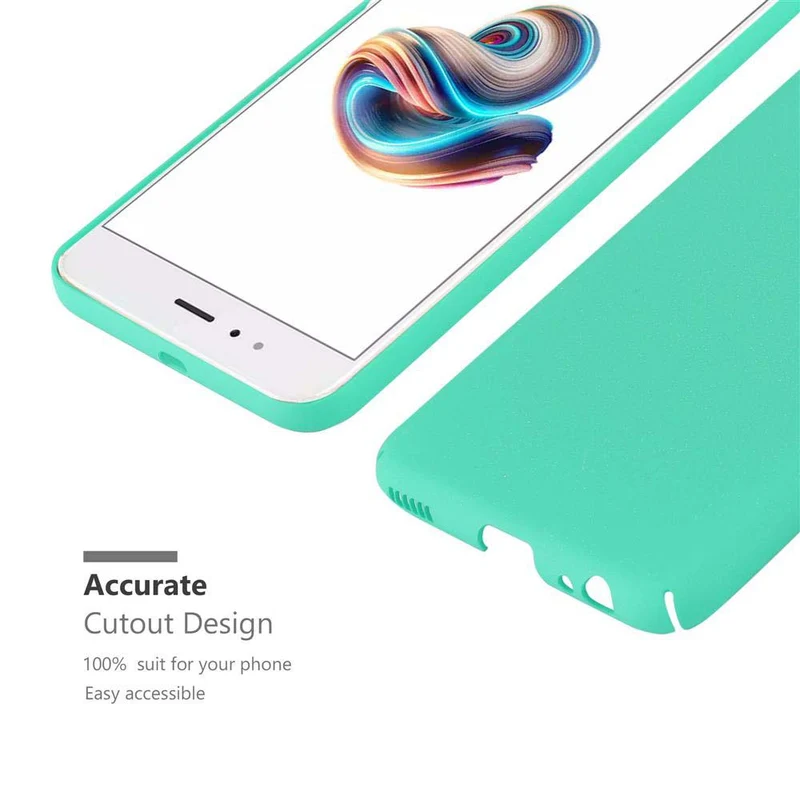 Cadorabo Hülle kompatibel mit Xiaomi Mi A1 / Mi 5X Hard Case Schutzhülle in Frosted Optik gegen Kratzer und Stöße