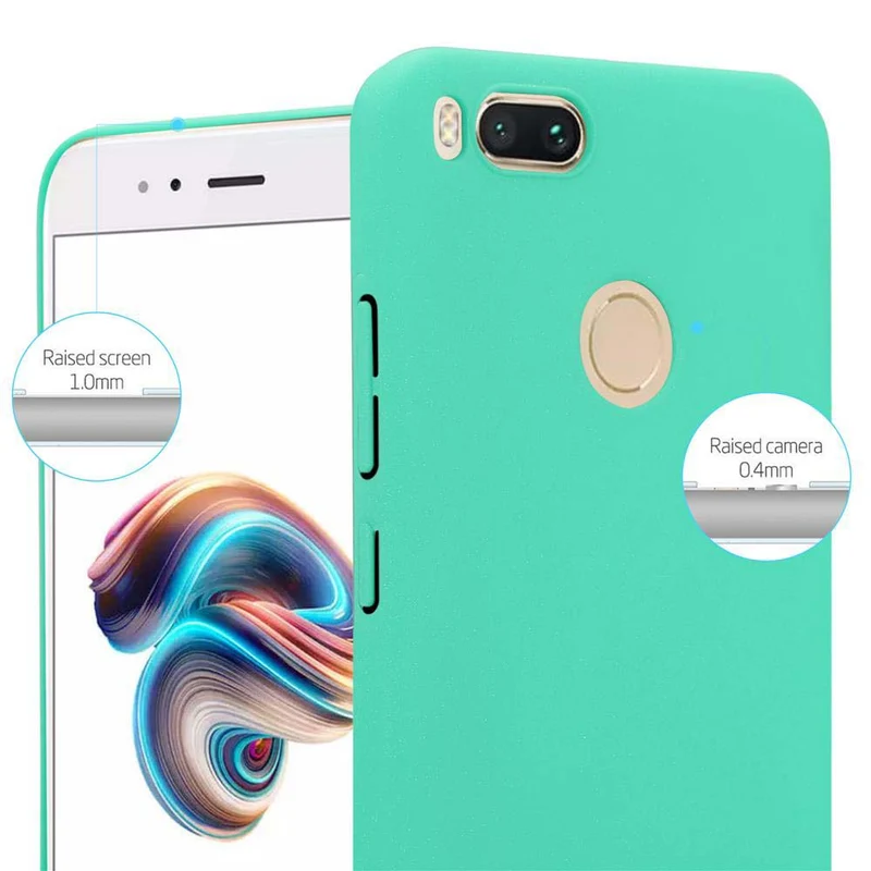 Cadorabo Hülle kompatibel mit Xiaomi Mi A1 / Mi 5X Hard Case Schutzhülle in Frosted Optik gegen Kratzer und Stöße