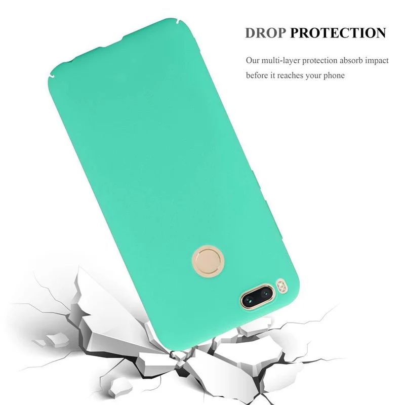 Cadorabo Hülle kompatibel mit Xiaomi Mi A1 / Mi 5X Hard Case Schutzhülle in Frosted Optik gegen Kratzer und Stöße