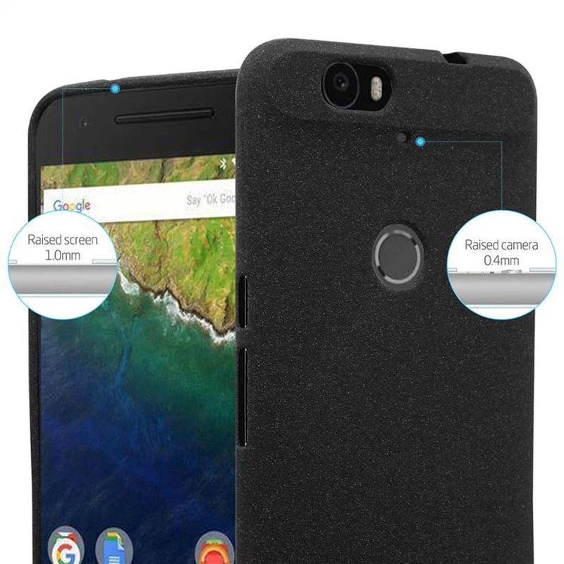 Cadorabo Hülle kompatibel mit Huawei Google NEXUS 6P Schutzhülle aus flexiblem TPU Silikon