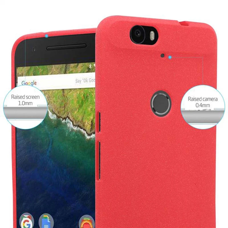 Cadorabo Hülle kompatibel mit Huawei Google NEXUS 6P Schutzhülle aus flexiblem TPU Silikon