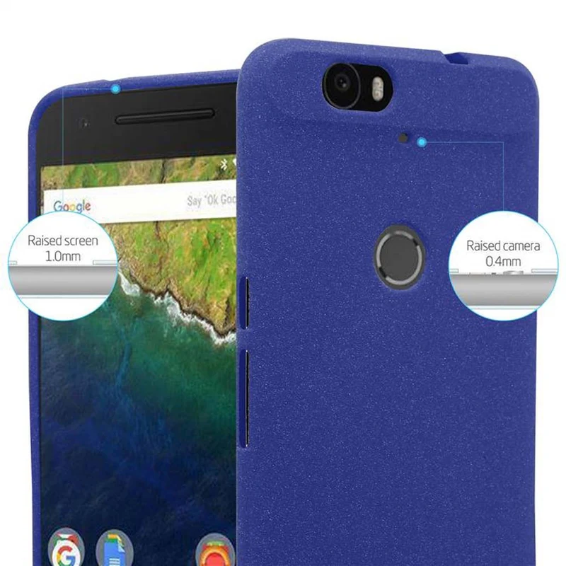 Cadorabo Hülle kompatibel mit Huawei Google NEXUS 6P Schutzhülle aus flexiblem TPU Silikon