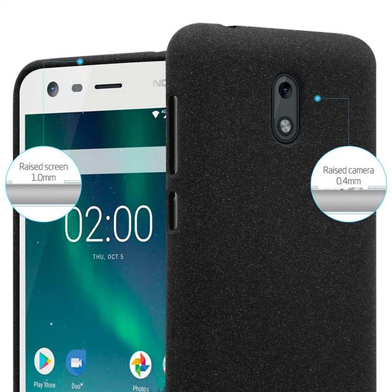 Cadorabo Hülle kompatibel mit Nokia 2 2017 Schutzhülle aus flexiblem TPU Silikon
