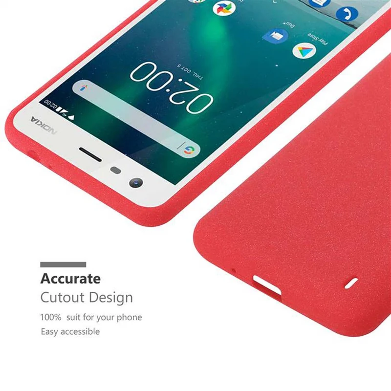 Cadorabo Hülle kompatibel mit Nokia 2 2017 Schutzhülle aus flexiblem TPU Silikon