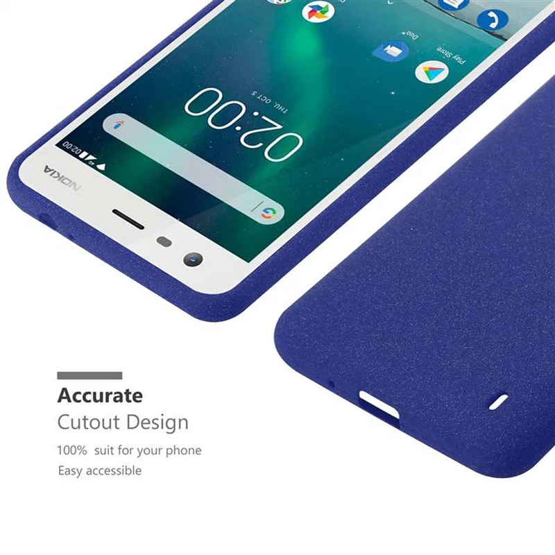 Cadorabo Hülle kompatibel mit Nokia 2 2017 Schutzhülle aus flexiblem TPU Silikon
