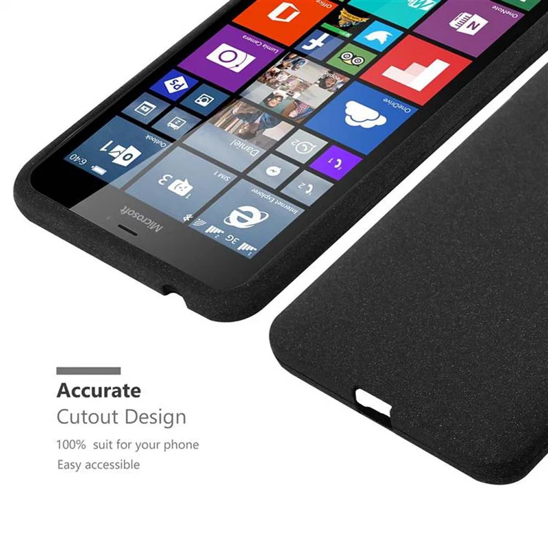 Cadorabo Hülle kompatibel mit Nokia Lumia 640 XL Schutzhülle aus flexiblem TPU Silikon