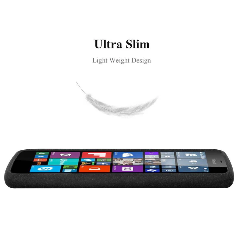 Cadorabo Hülle kompatibel mit Nokia Lumia 640 XL Schutzhülle aus flexiblem TPU Silikon