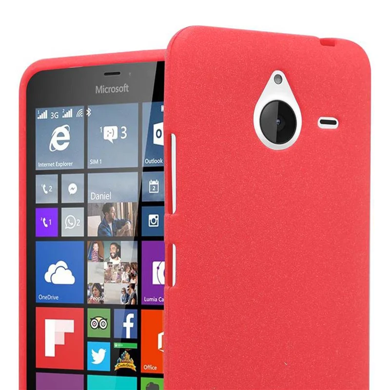 Cadorabo Hülle kompatibel mit Nokia Lumia 640 XL Schutzhülle aus flexiblem TPU Silikon