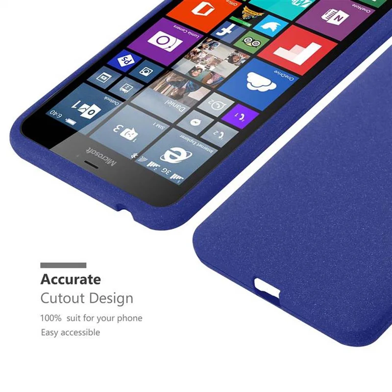 Cadorabo Hülle kompatibel mit Nokia Lumia 640 XL Schutzhülle aus flexiblem TPU Silikon
