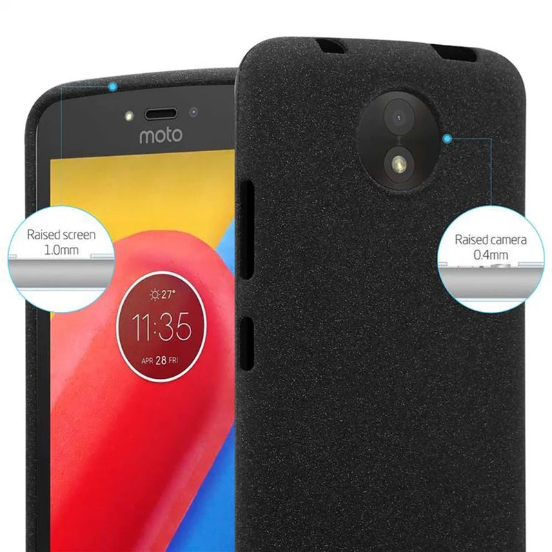 Cadorabo Hülle kompatibel mit Motorola MOTO C Schutzhülle aus flexiblem TPU Silikon