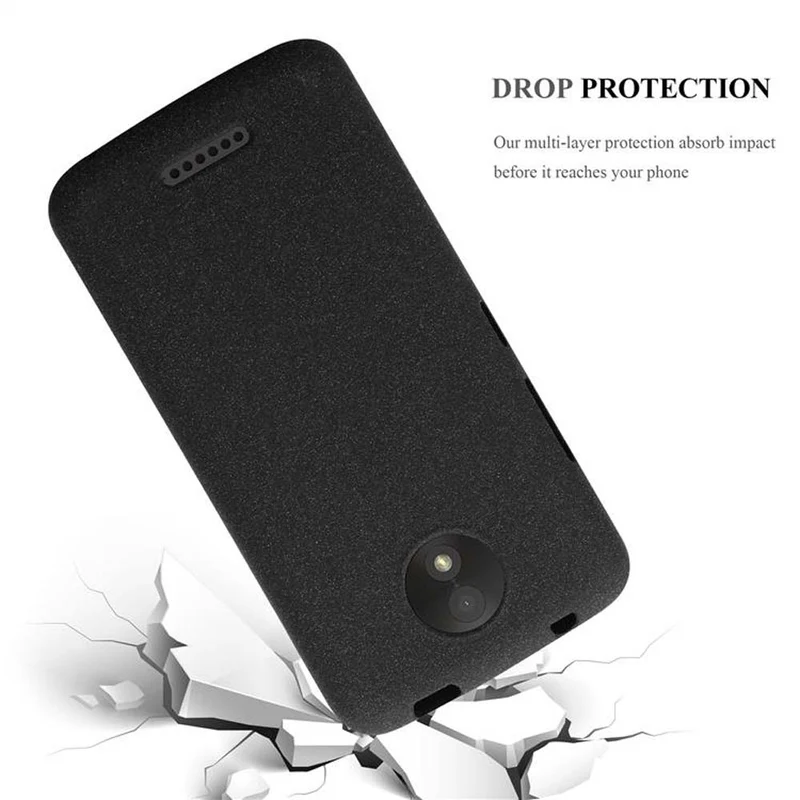 Cadorabo Hülle kompatibel mit Motorola MOTO C Schutzhülle aus flexiblem TPU Silikon