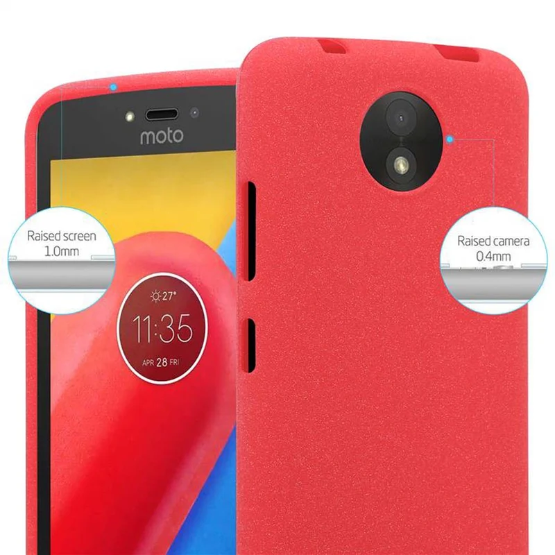 Cadorabo Hülle kompatibel mit Motorola MOTO C Schutzhülle aus flexiblem TPU Silikon